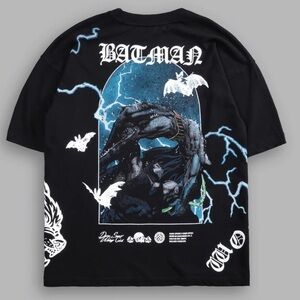 NEW SMALL Size Darc Sport BATMAN KNIGHT FALL “PREMIUM” OVERSIZED TEE BANE